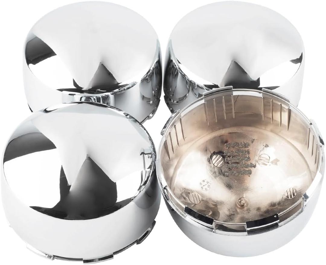4 Pack Wheel Center Caps for Weld Racing Wheel Rims 99-4943 89-4943 614-4947 614-4943 614-4943 PWA-99-4943 R88-4943, Chrome Silver Rim Caps Outer Diameter 5.24in 8 Lug