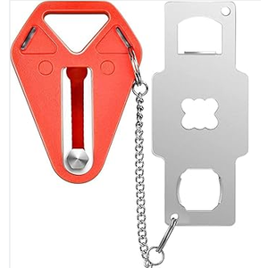 Upgrade Portable Door Lock,Hotel Door Lock Latch for Travel,Security Door Lock for Additional Safety and Privacy,Home Security Defender,Extra Lock for Traveling Home Bedroom Hotel Apartment College