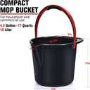 Matthew Cleaning 4.2 Gallon Mop Bucket, Heavy Duty Plastic Cleaning Bucket with Built-in Pour Spout, Mop Holder and Comfort Grip Handle, House and Commercial Cleaning Supplies, 3 Pack Mixed Color