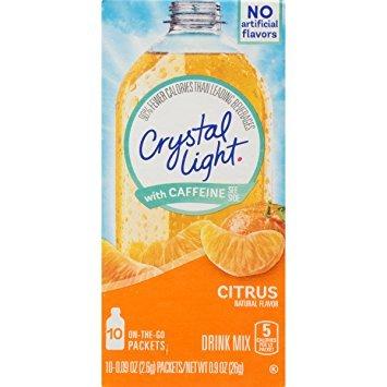 Crystal Light Sugar-Free Energy Citrus On-The-Go Powdered Drink Mix 10 Count. 26/Jul/2027