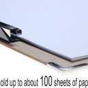 Acocony 11x17 Clipboard with Hardware Corner Guard Vertical Extra Large Clipboard Hardboard with 8 Inch Jumbo Lever Clip 11 x 17 Clipping Board Log Color 1 Pack