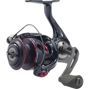 Quantum Smoke Spinning Fishing Reel, Changeable Right- or Left-Hand Retrieve, Continuous Anti-Reverse Clutch with NiTi Indestructible Bail, SCR Alloy Frame, Black