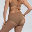 Women's Full Brief Underwear High Waisted Full Coverage Ladies Panties 3 Pack (M)