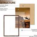 A PLUS MAX 13x18 Picture Frame Brown Light Weight Wall Mount