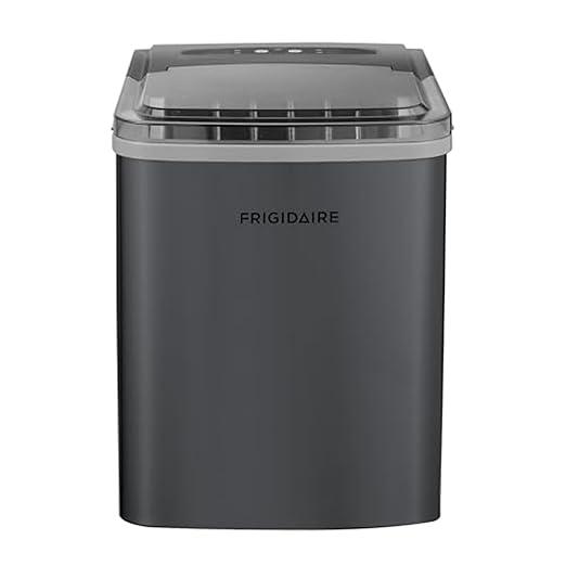 Frigidaire 26 Lbs per Day Portable Compact Maker, Ice Making Machine, Black Stainless, Medium Frigidaire 26 Lbs per Day Portable Compact Maker, Ice Making Machine, Black Stainless, Medium