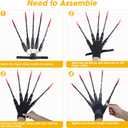 Articulated Fingers With Fingernail, Halloween Frights, Extensions With Gloves, Halloween Costume Prop, Creepy Cosplay Claw Hands