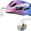 Enhon Upgraded 360 Adjustable Bike Helmet Mirror with Rear Reflector Lightweight Flat Rearview Mirror Fits Vented Helmets for MTB, Road & Long Distance Cycling Safety