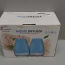 Diffuserlove 2 Pack 200ml Essential Oil Diffuser Ultrasonic Aromatherapy Diffuser Cool Mist Humidifiers with 7 Color LED Lights & Waterless Auto Shut-Off for Home Office Kitchen Bedroom (White)