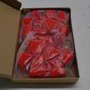 M METERXITY 20 Pack Rubber End Caps - Round Protectors Apply to Outdoor Screws Thread (34mm ID, Red)