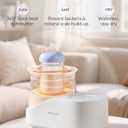 360° Airflow Heating Waterless Baby Bottle Warmer with Gentle Rock Motion for Breastmilk and Formula - Precise Temperature Control & Even Heat Distribution