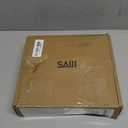 SAIJI Gooseneck Phone Holder for Bed Overall Length 38.6 Flexible Leather Wrapped Arm Overhead Cell Phone Mount Stand with 360 Adjustable Clamp Clip, Compatible with All 4-7 Cellphones (Black)