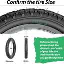 MOHEGIA Kids Bike Tire: 12.5/14/16/20 x2.125 Inch Folding Replacement Bicycle Tire,Compatible with BMX, MTB and Children Racing