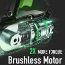 SOYUS 40V 16-Inch Brushless Cordless Chainsaw with Battery and Charger, Battery Operated Chainsaw with Auto-Tension & Auto-Lubrication for Wood Cutting & Tree Trimming, 2x4.0Ah Batteries Included