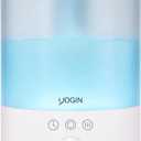 YOGIN Humidifiers for Bedroom Large room,Top fill 2.5L Ultrasonic cool mist Humidifiers for Baby Nursery and Plants,Up to 24 Hours, 24db Quiet,Night Light, Auto Shut Off, Easy Clean Humidifier