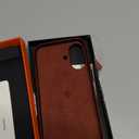 SHIELDON Genuine Leather Case for iPhone 17 6.3" 2025 | Compatible with Magsafe | Updated Camera Button | Magnetic Wireless Charging | Slim Fit | Non-Slip | Shockproof | Camera Bezel - Retro Coffee