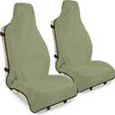 Waterproof Seat Cover Towel, 2PCS Premium Sweat Carseat Protector, Perfect for Universal Anti-Slip Car Truck SUV Seat, Great for Surfing Yoga Gym Workout, Green (2packs)