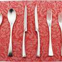 6-Piece Flatware Set,Extra Thick Heavy Duty - 18/10 Stainless Steel Cutlery Sets,High Matte Finish Silverware Flatware Sets Service for 1,Use for Home,Kitchen, Utensil Sets