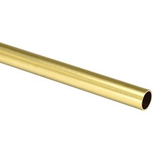 Brass Round Tube 18mm OD 1mm Wall Thickness 300mm Length Metal Seamless Straight Pipe Tubing H65 Copper Tubes Pipe For DIY Crafts (18mmx1mmx300mm)
