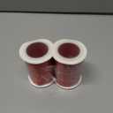 2 x Ribbonitlux 3" Wide Double Face Satin Ribbon 5 Yards (250-Red, Set for Gift Wrapping, Party Decor, Sewing Applications, Wedding and Craft