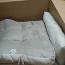 Bench Cushion for Indoor Furniture 48x19 inch Rectangle Bench Seat Cushion for Bay Window Entryway Bench Thick Textured Chair Cushion with Non-Slip Backing 2 Pack, Beige