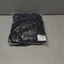 LovelyWholesale Women Sweatsuits 2 Piece Set V Neck Cropped Sweatshirt and Jogger Set Black X-Large