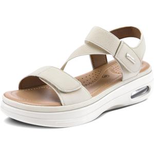 mysoft Women's Comfortable Walking Sandals Platform Wedge Ankle Strap Size 11