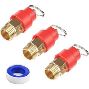 Air Compressor Pressure Relief Valve 120 Psi Set Pressure, 1/4" NPT External Thread Air Compressor Safety Valve Safety Relief Valve, Pressure Outlet. Pop-Up Valve