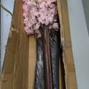 Artificial Cherry Trees Indoor Decor: Handmade Natural Fake Cherry Blossom Pink Tree Outdoor for Party Wedding Christmas (4 FT)