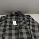 V VALANCH Men's Sherpa Lined Flannel Jacket with Hood  Zip Up Plaid Shirt Jacket Winter Outdoor Warm Outerwear Fleece Coat (Medium, Dark Grey)