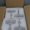 Qipecedm 4 Pcs Ribbed Coupe Glasses, 10 oz Vintage Coupe Glass Set, Unique Martini Glass, Classic Cocktail Galssware, Bar Drinking Glasses Set Pefect for Cocktail, Wine, Champagne & Gift