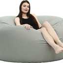 Bean Bag Sofa Cover (LINNER Cover, 6FT(D153*H65cm) ONLY Cover)