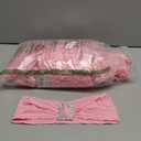 Joccun 60 PCS Spandex Chair Sashes Bows Stretch Chair Cover Band with Buckle Slider Universal Elastic Chair Ties for Wedding Banquet Party Event Decoration (Pink)