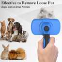 Swihauk Self Cleaning Slicker Brush - Skin Friendly Deshedding Grooming Tool for Dogs & Cats, Suitable for Shedding & Haired Pets, with Pet Supplies Accessories, Blue