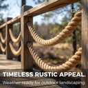 1 Inch x 150 Ft Hemp Rope, 900 Lbs Working Strength, 4 Strand Twisted Cord for Tug of War, Porch Swings, Landscaping & Decor