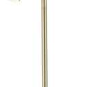 Globe Electric 67604 Pratt 63" 3-Light Floor Lamp, Matte Soft Gold, Large Weighted Base, Individual Rotary On/Off Switches on Shades