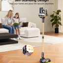 RENDOW Cordless Vacuum Cleaner, 500W 45Kpa 65Mins Stick Vacuum, Self-Standing Vacuum Cleaners for Home with LED Display, Anti-Tangle Rechargeable Vacuum Cordless for Pet Hair/Carpet/Hard Floor