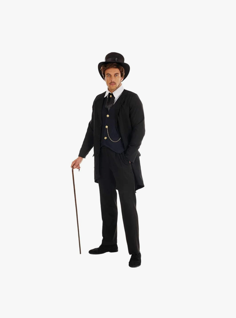 Fun Shack Mens Victorian Suit with Tailcoat Size Large