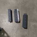 4-Piece Wall Mount Bracket Set, Heavy-Duty Steel, Black, Universal Wall Mounting Hardware