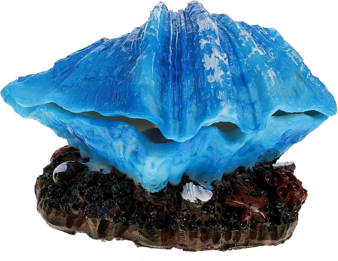 BESPORTBLE Delicate Bubble Making Shell Ornament for Fish Tank Realistic Aquarium Shell Decoration Wear-Resistant for Enhancing Aquatic Landscapes for Fish Enthusiasts