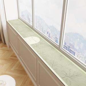 Window Sill Mat,Narrow Adjustable Pad,Diatomaceous Earth Mats-Dustproof, Absorbent&Waterproof Protector for Bay Windows and Balconies,Customizable Cut-to-Size Sill Mat (Matcha Color, 6 * 78.8in)