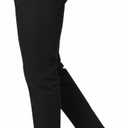 Plaid&Plain Men's Skinny Stretchy Khaki Pants Colored Pants Slim Fit Slacks Tapered Trousers, Size 32W x 30L (Black)
