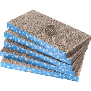 5 Packs in 1 Cat Scratch Pad, Cat Scratcher Cardboard, Reversible, Durable Recyclable Cardboard, Premium Scratch, Suitable for Cats to Rest, Grind Claws and Play