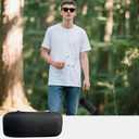 double eyeglass case sunglasses case EVA hard shell with Zipper Closure eyeglass travel case for Vehicle