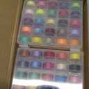 50Colors Sewing Bobbins Thread with Bobbin Box, SizeA Class15 PrewoundBobbin Thread for Sewing Machine,PolyesterThread Compatible with Singer/Brother/Janome/Embroidery Machine