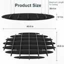 Acoustic Ceiling Panels, Sound Absorbing Panels Noise Reduction Acoustic Treatment for Office, Musice Studio, Home, Classroom (Hexagon, Black)