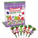 Charms Organic Pops (265 Count) USDA Organic Fruit Candy Lollipops Made with All Natural Flavors and Ingredients Dye-Free, Gluten- Free, Non-GMO, 3 lb Resealable Bag