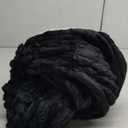 Bedsure Fluffy Duvet Cover Set - Ultra Soft Plush Shaggy Comforter Cover King Size, Warm Flannel Fleece Bed Sets for Winter, 3 Pieces (Striped Pattern, Black) (King (104" x 90"))