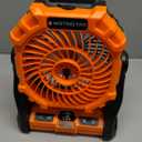 Misting Fan Portable with RGB Lantern, 20000 mAh Rechargeable Battery Operated Camping Mist Fan with Emergency Hurricane Supplies, Perfect Cooling Mister for Outdoor Travel (Orange)