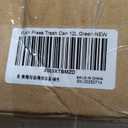 Bathroom Trash Can with Lid 3.2 Gallon Narrow Trash Can Small Plastic Trash Bin 12 Liter with Press Type Lid for Bedroom Bathroom, Mint Green