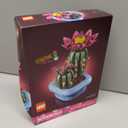 LEGO Botanicals Flowering Cactus Building Toy - Crafting Kit for Girls & Boys, Ages 9+ - Gift for Birthdays - Cactus Room Decor for Display for Bedroom or Book Shelf - 11509